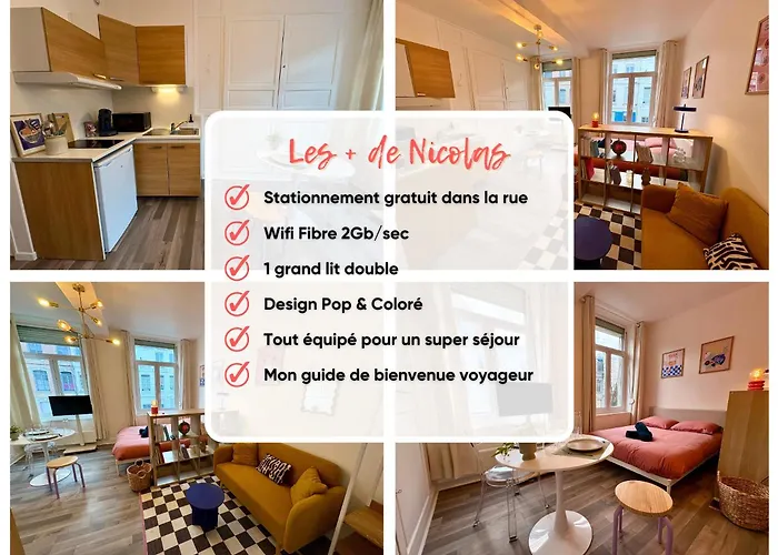 Pop Pour 2 Pers Stationnement Gratuit Appartement *